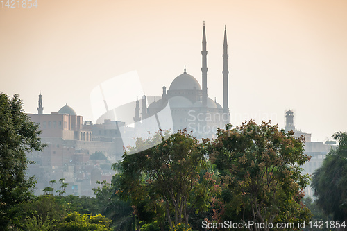 Image of sunset scenery at Cairo Egypt