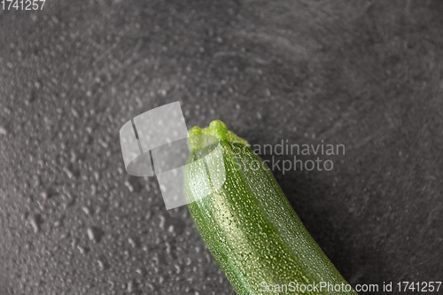 Image of zucchini on slate stone background