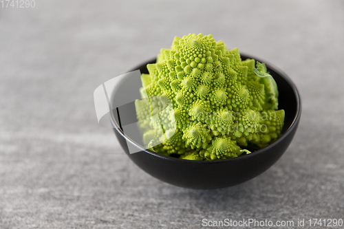 Image of close up of romanesco broccoli in bowl