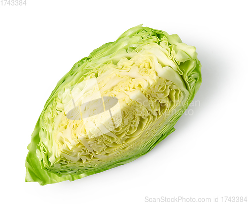 Image of piece of fresh raw cabbage