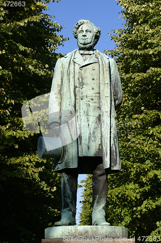 Image of Statue of  Carl Christian Hall in Søndermarken in Copenhagen