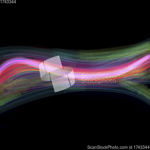 Image of Wavy background with colorful lines