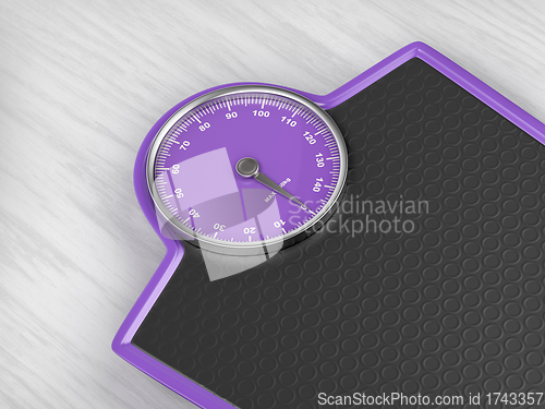 Image of Purple weighing scale