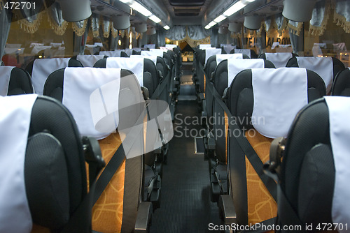 Image of Interior of luxury bus
