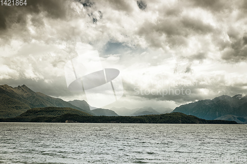 Image of scenery at Lake Te Anau, New Zealand