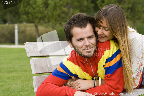 Image of Young couple outdoor