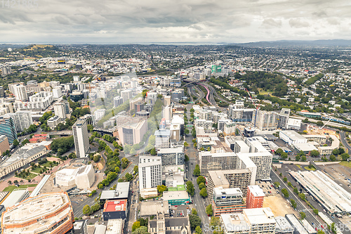 Image of view to the Auckland harbour New Zealand