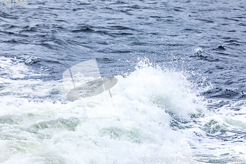 Image of stormy ocean scenery background