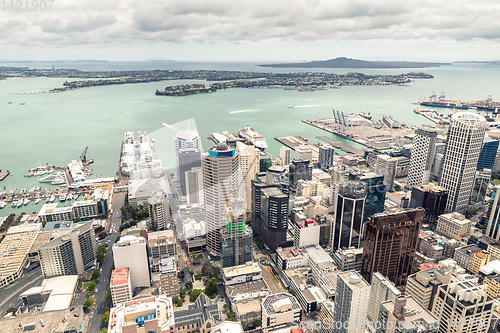 Image of view to the Auckland harbour New Zealand