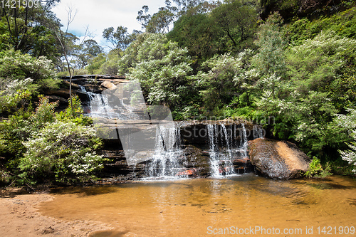 Image of waterfall at the Blue Mountains Australia