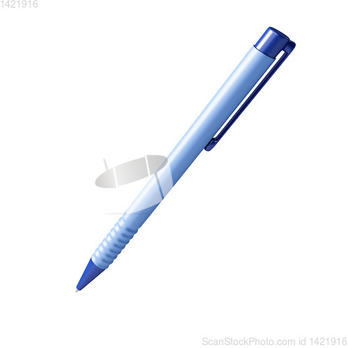 Image of ballpoint pen blue