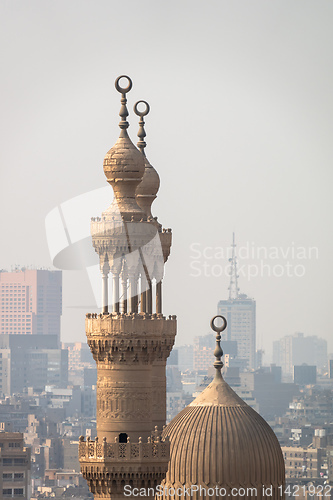 Image of mosque minaret in Cairo Egypt