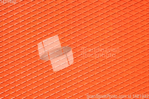 Image of an orange diamond metal plate