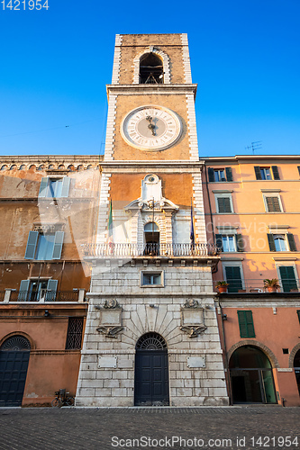 Image of clock tower at Ancony Italy