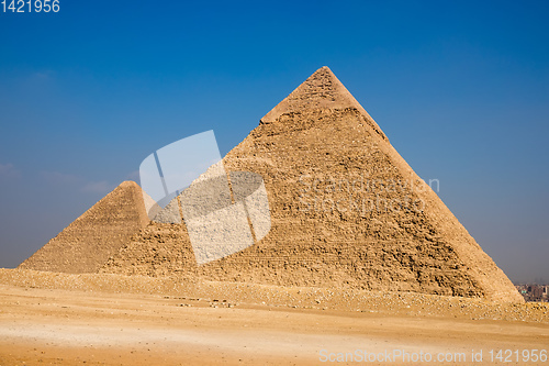 Image of Pyramids at Giza Cairo Egypt