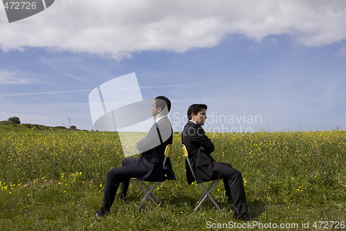 Image of argue between two businessman