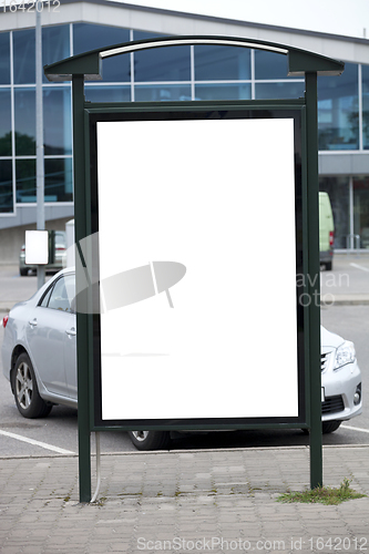 Image of Blank bilboard stand