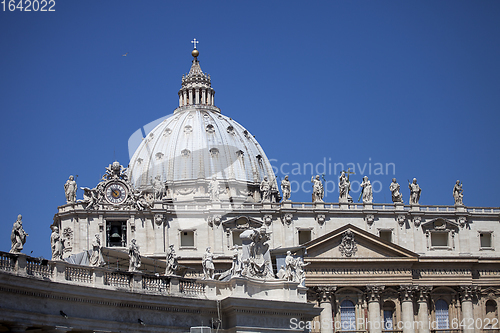 Image of Exterior of St. Peter basilica, Vatican city