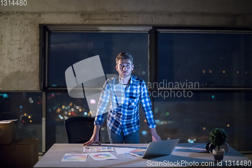 Image of young male engineer on construction site