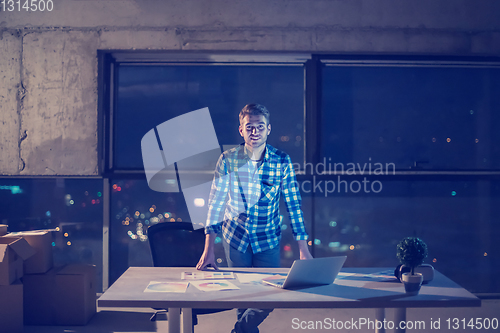 Image of young male engineer on construction site