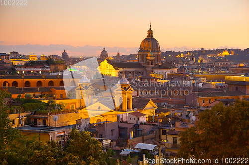 Image of Skyline of beautiful Rome, Italy