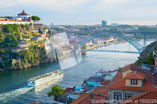 Image of Cruise ship. Douro river. Porto