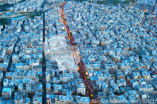 Image of Tehran birds-eye view. Iran