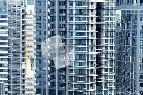 Image of Apartment buildings in Singapore. Background