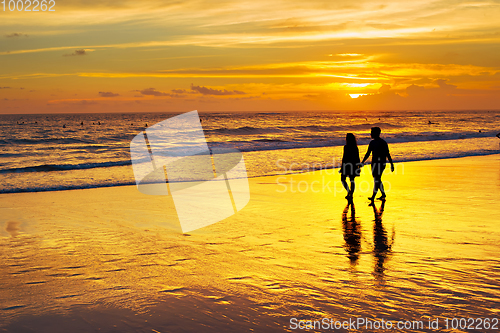 Image of Couple on a tropical beach