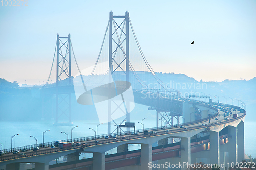 Image of Lisbon 25 April bridge, Portugal