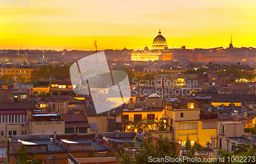 Image of Beautiful Rome at twilight. Italy