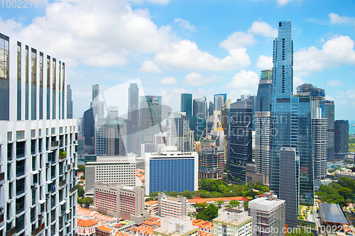 Image of Skyline of Singapore in daytime