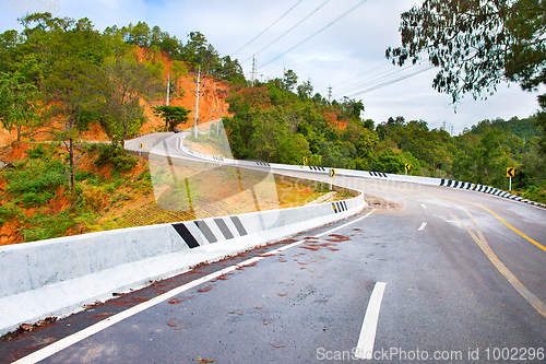 Image of Thai mountains road