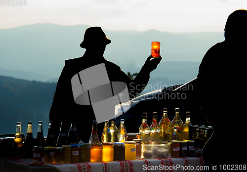 Image of Honey for sell. Mountains. Romania