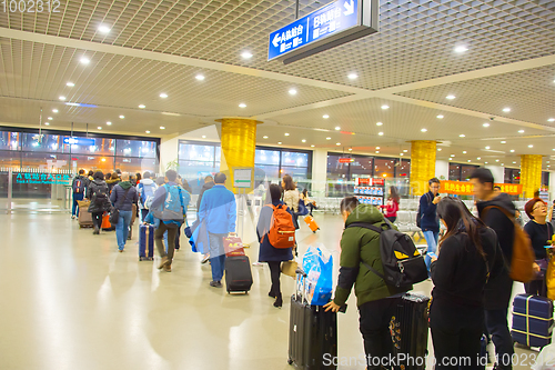 Image of Queue for Shanghai Maglev train