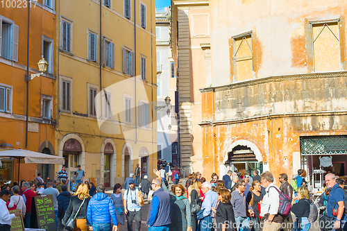 Image of Crowded street of Rome, Italy