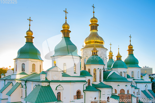 Image of St. Sophia Cathedral at sunset