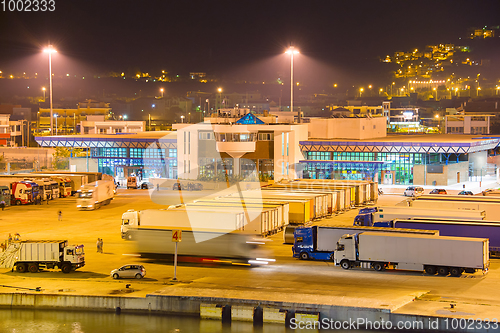 Image of Truck in the sea port