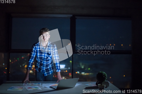 Image of young male engineer on construction site