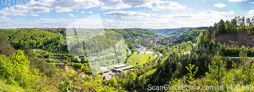 Image of panoramic view to Sulz Germany