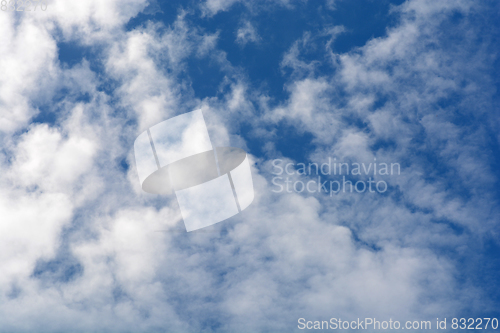 Image of blue sky with cloud