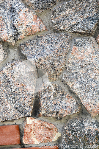 Image of Details of stone texture, vintage stone background.
