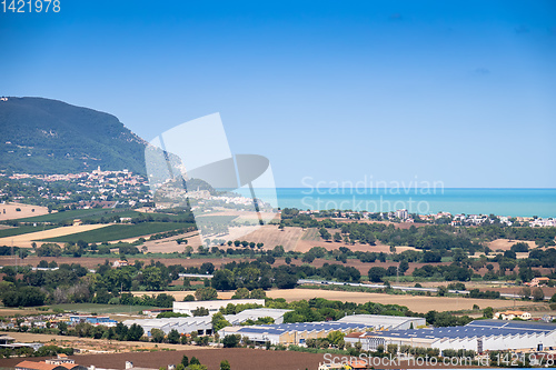 Image of ocean landscape scenery in Italy Marche