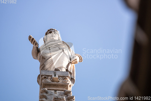 Image of statue at Cathedral Milan Italy