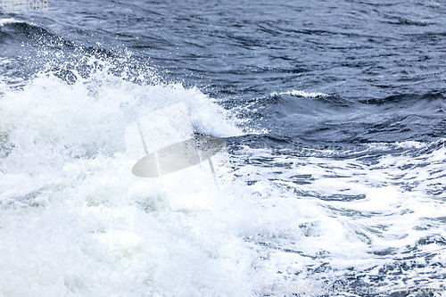 Image of stormy ocean scenery background