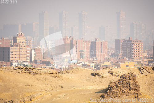 Image of hazey scenery at Cairo Egypt