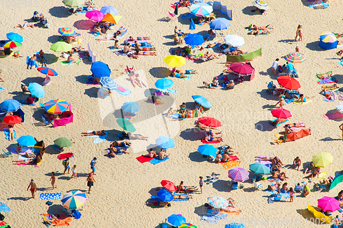 Image of Aerial view of beach. Background