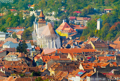 Image of Brasov Old Town skyline. Romania