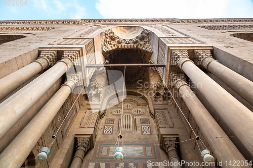 Image of The two mosques Al-Rifa\'i and Sultan Hassan in Cairo Egypt