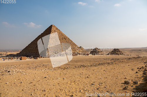 Image of Pyramids at Giza Cairo Egypt